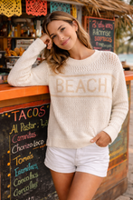 Load image into Gallery viewer, Beach Knit Pullover – Lightweight Coastal Sweater