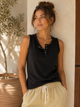 Load image into Gallery viewer, Bamboo Plant Henley Tank