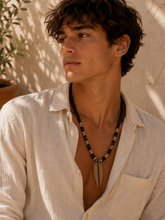 Load image into Gallery viewer, Coco Bead Wood Surfboard Necklace