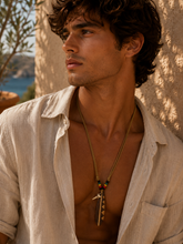 Load image into Gallery viewer, Rasta Surfboard Necklace