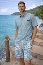 Load image into Gallery viewer, Men’s Short Sleeve Button-Up Performance Shirt