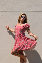 Load image into Gallery viewer, Woven Red Floral Dress