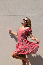Load image into Gallery viewer, Woven Red Floral Dress