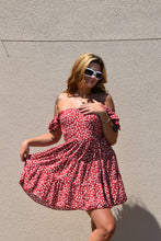 Load image into Gallery viewer, Woven Red Floral Dress