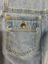Load image into Gallery viewer, Draw String Cropped Denim Jacket