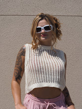 Load image into Gallery viewer, Sweater Knit White Tank