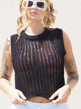 Load image into Gallery viewer, Sweater Knit White Tank