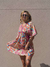 Load image into Gallery viewer, Tropical Day Cover Up Dress