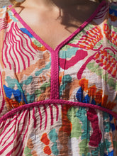 Load image into Gallery viewer, Tropical Day Cover Up Dress