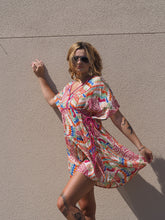 Load image into Gallery viewer, Tropical Day Cover Up Dress