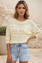 Load image into Gallery viewer, Beach Knit Pullover – Lightweight Coastal Sweater