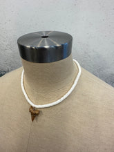 Load image into Gallery viewer, Beaded Shell Sharks Tooth Necklace