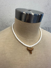 Load image into Gallery viewer, Beaded Shell Sharks Tooth Necklace