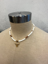 Load image into Gallery viewer, Beaded Shell Sharks Tooth Necklace
