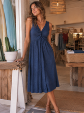 Load image into Gallery viewer, Ocean Twist Dress

