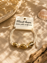 Load image into Gallery viewer, Gold Cowrie Shell Bracelet
