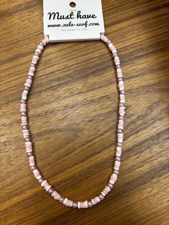 Pink Rose Necklace
