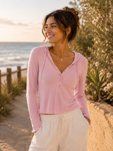 Load image into Gallery viewer, Bamboo Blend Henley
