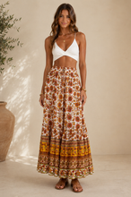 Load image into Gallery viewer, Tangerine Sun Maxi Skirt
