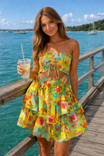Load image into Gallery viewer, Paradise Strapless Mini Dress
