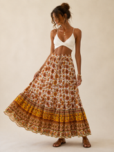 Load image into Gallery viewer, Tangerine Sun Maxi Skirt
