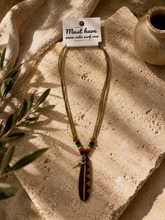 Load image into Gallery viewer, Rasta Surfboard Necklace
