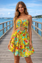 Load image into Gallery viewer, Paradise Strapless Mini Dress
