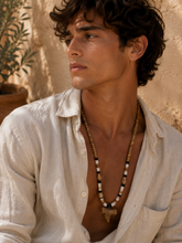 Load image into Gallery viewer, Turquoise Shell and Tooth Necklace
