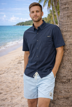 Load image into Gallery viewer, Men’s Short Sleeve Button-Up Performance Shirt

