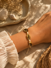 Load image into Gallery viewer, Gold Cowrie Shell Bracelet
