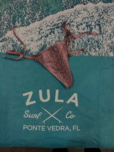 Load image into Gallery viewer, Zula Snake Print Skimpy Tie Bikini Bottom
