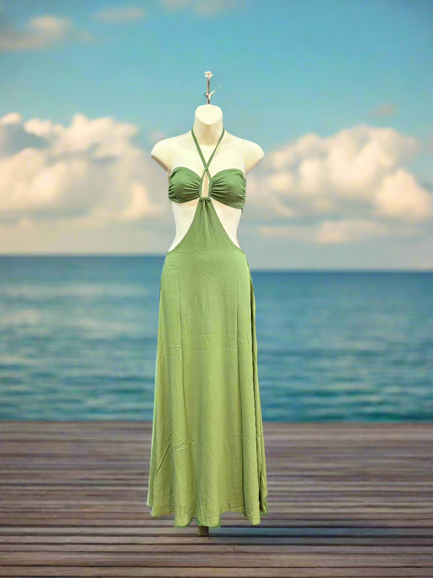 Supreme V Maxi Dress Green / Medium Supreme V Maxi Dress Green / Medium