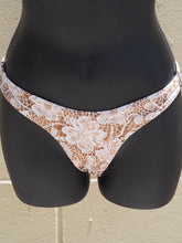 Load image into Gallery viewer, White Lotus Full  Bikini Bottom
