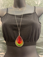 Load image into Gallery viewer, Teardrop Rasta Necklace
